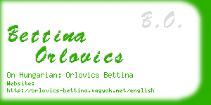 bettina orlovics business card